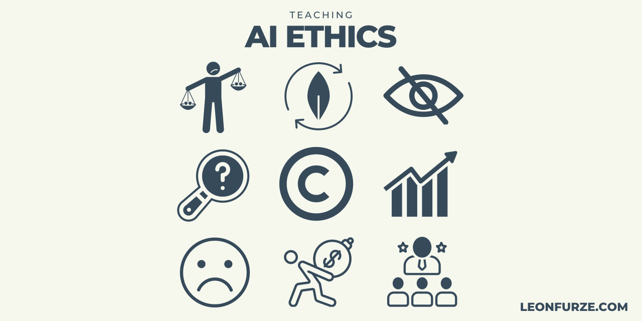 Representation of AI ethics and balance in development with digital ...