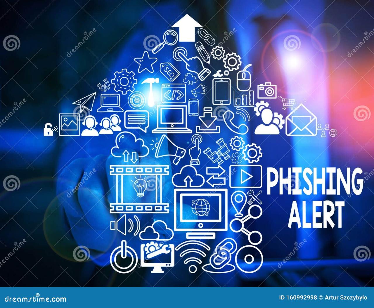 Text Sign Showing Phishing Alert. Conceptual Photo Aware To Fraudulent ...